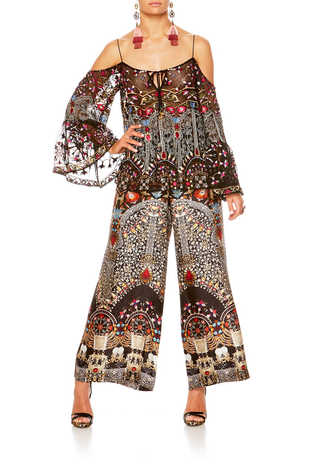 CAMILLA MESH DROP SHOULDER TOP CHAMBER OF REFLECTIONS