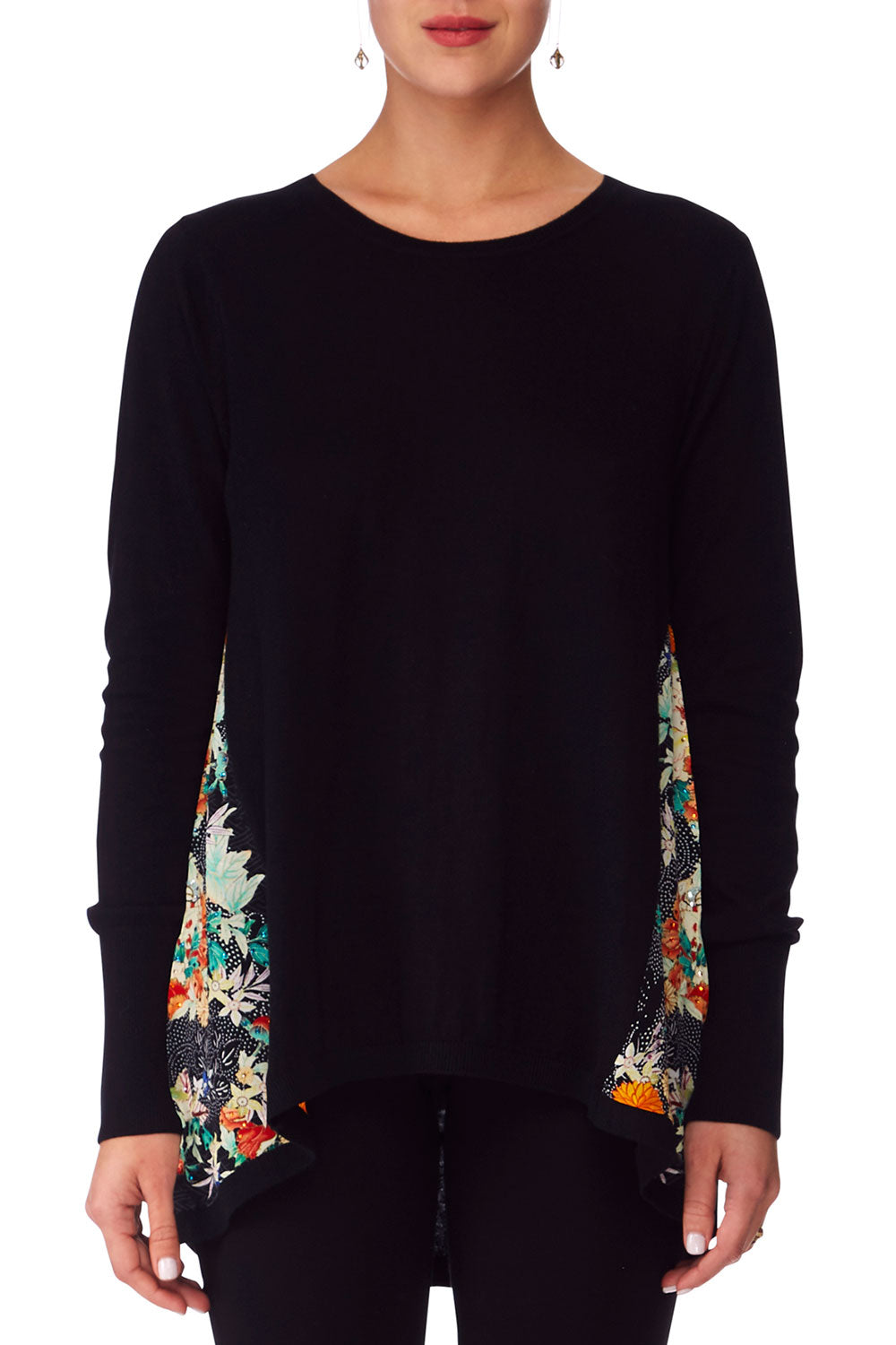 CAMILLA MIDNIGHT MOONCHILD SILK GAUDET KNIT