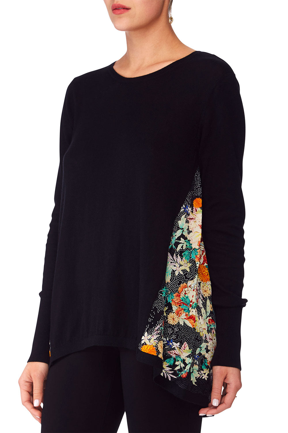 CAMILLA MIDNIGHT MOONCHILD SILK GAUDET KNIT