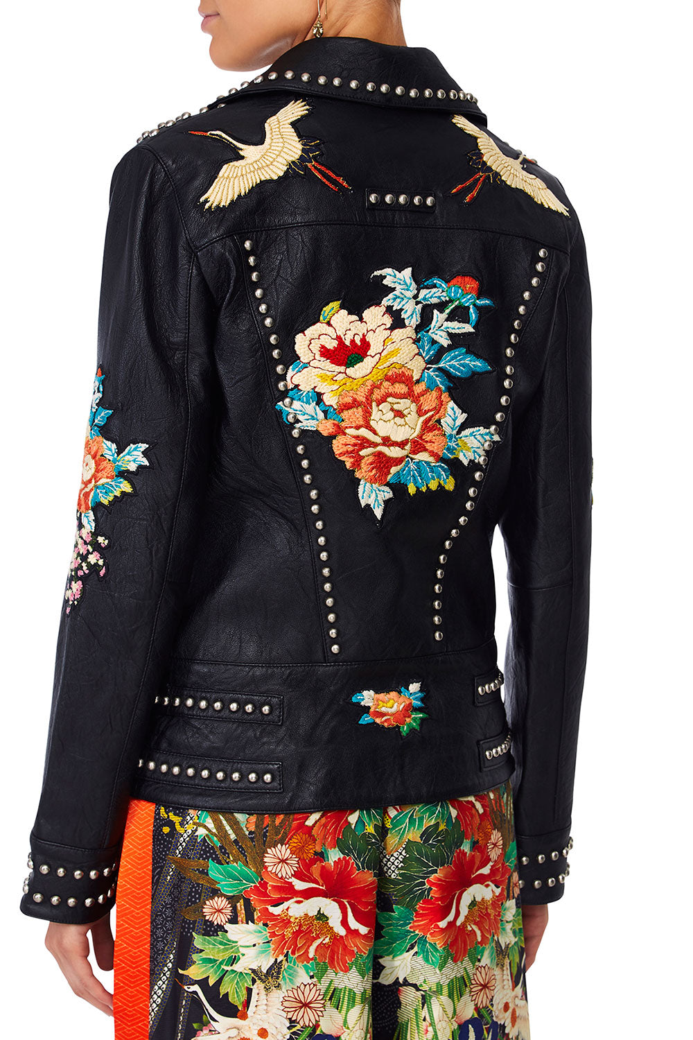 CAMILLA MIDNIGHT MOONCHILD STUDDED BIKER JACKET