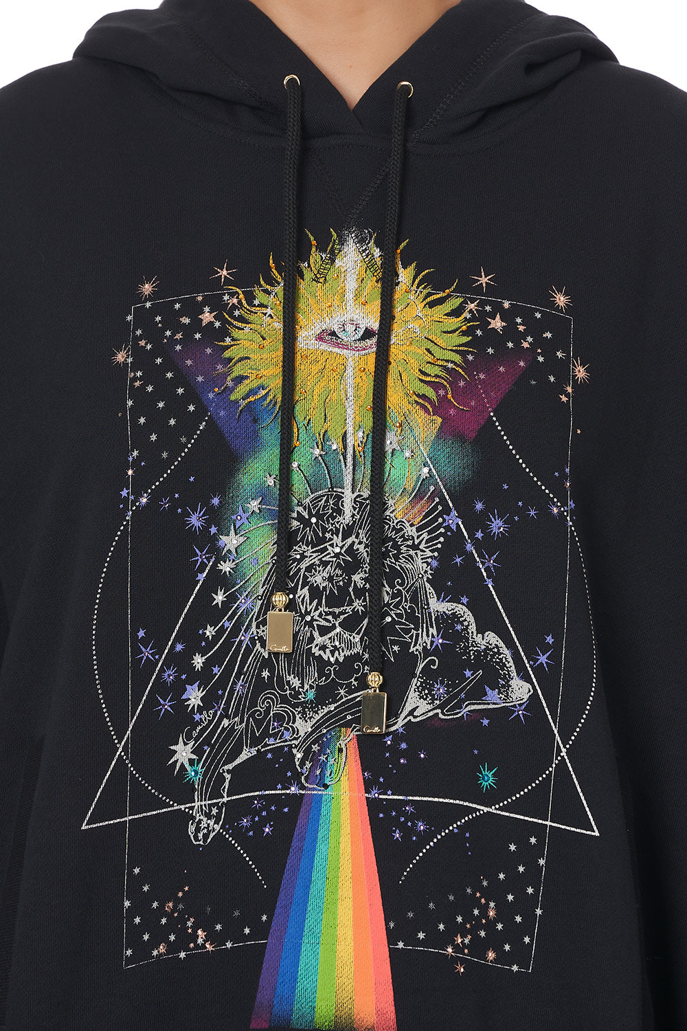 HOODIE WITH SIDE POCKETS MIDNIGHT MOON HOUSE