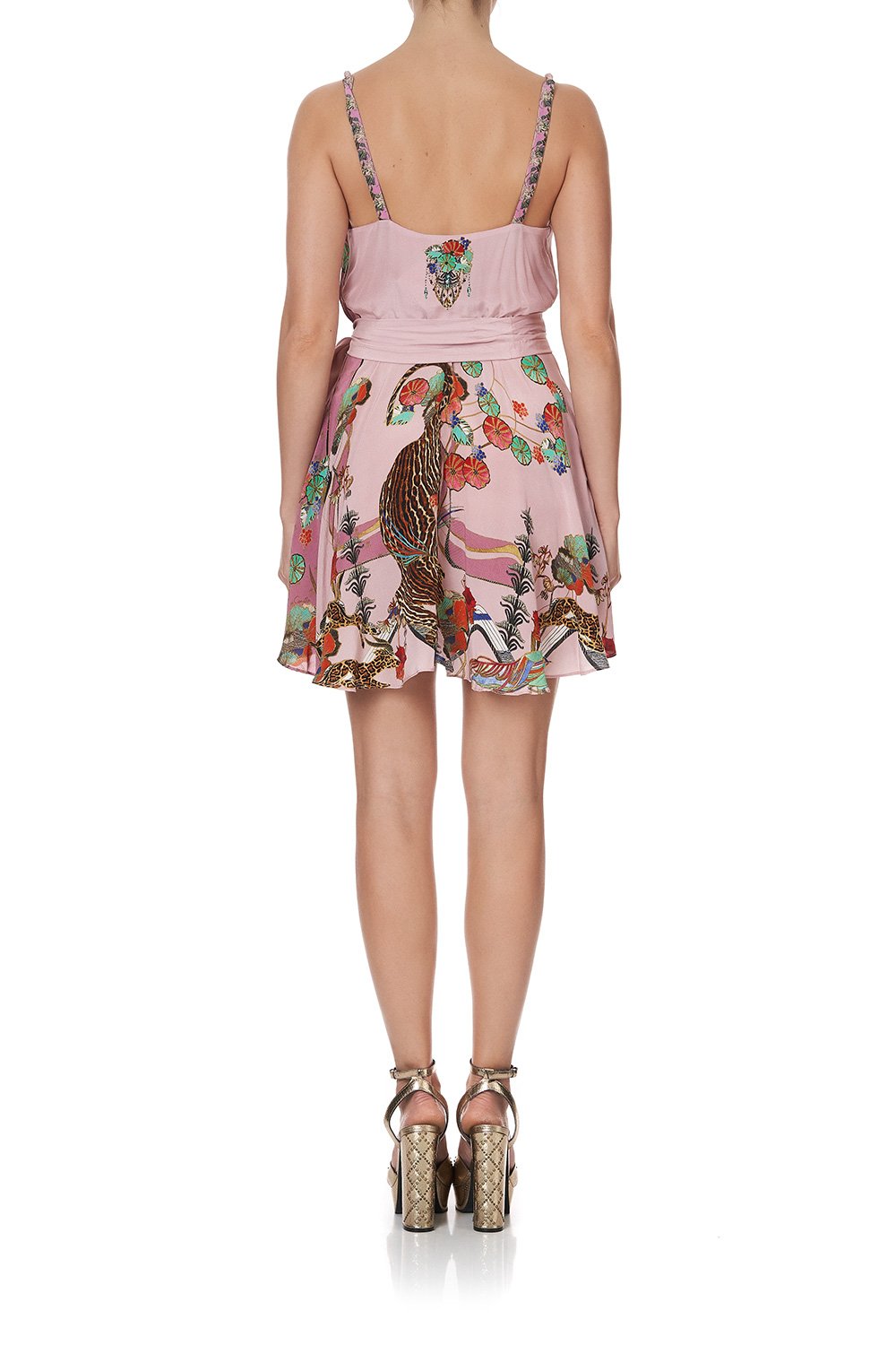 MINI WRAP DRESS WITH TWIST STRAPS ZIBA ZIBA