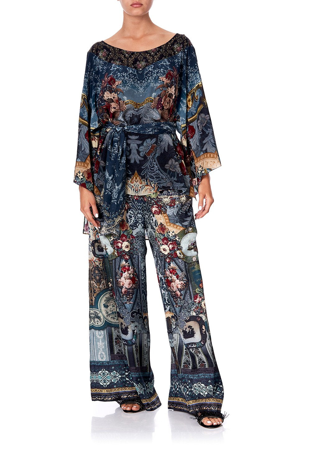 WIDE LEG TROUSER WITH FRONT POCKETS HOTEL BOHEME