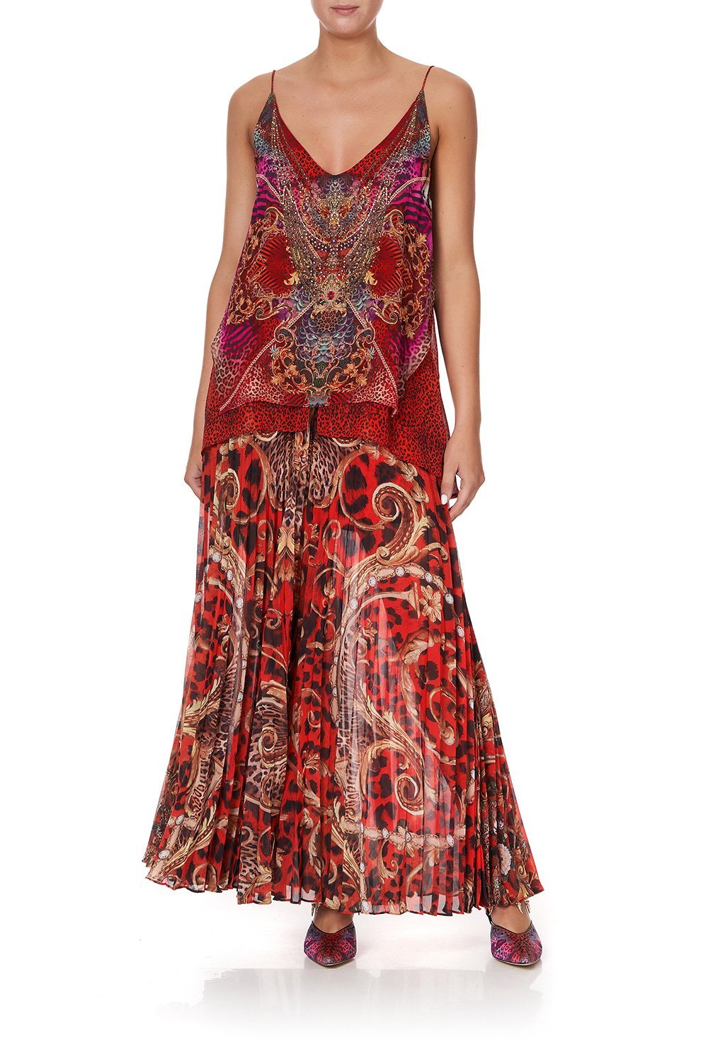 MULTI LAYER V NECK TOP SLAVE TO THE RHYTHM