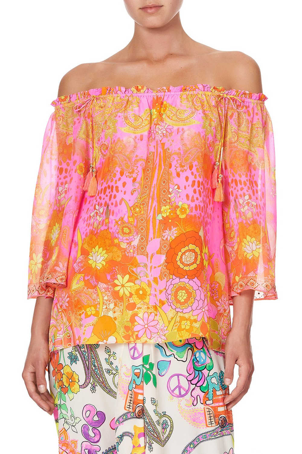 OFF SHOULDER FLARE BLOUSE HAIR HAIR HAIR