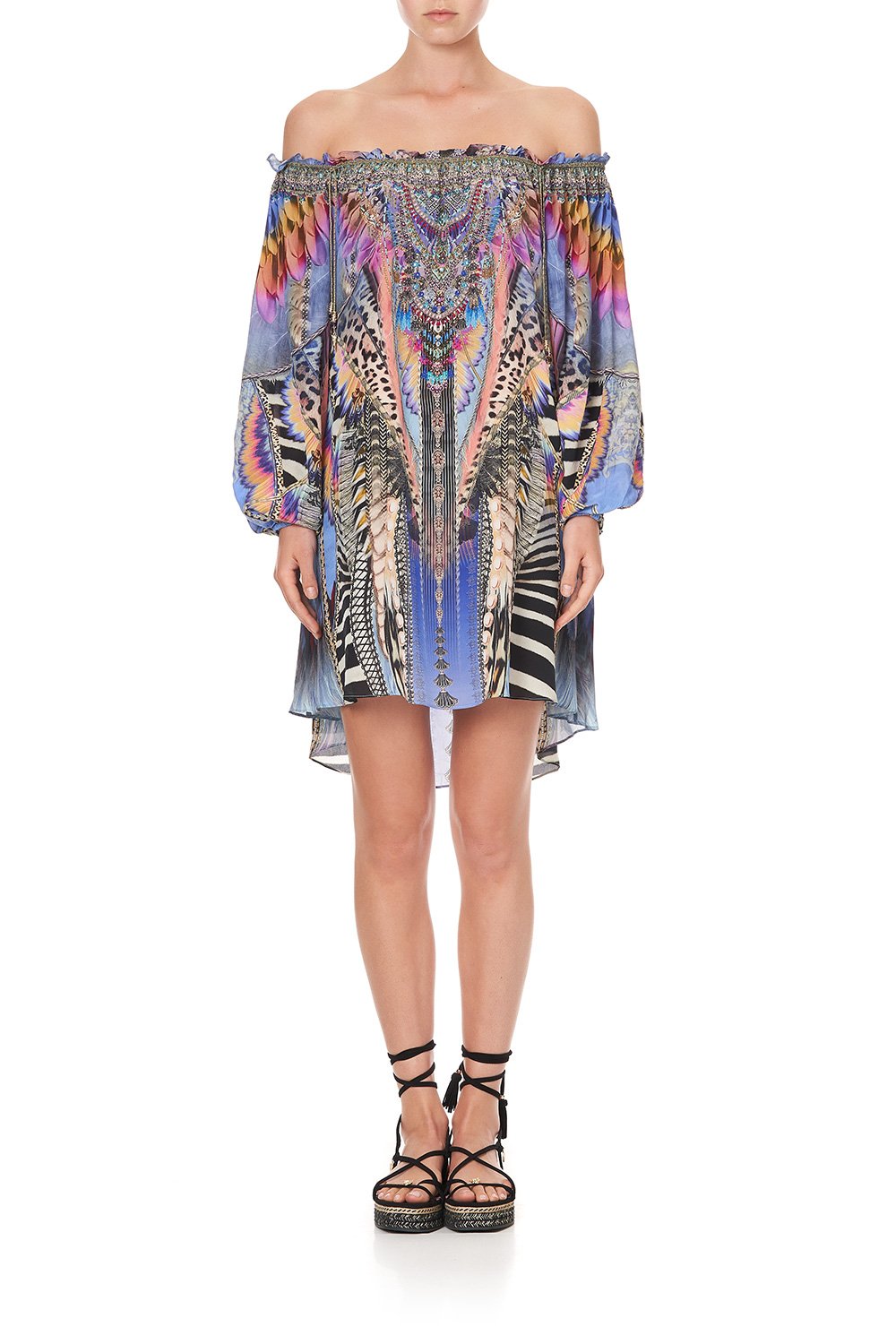 OFF SHOULDER MINI DRESS LOVE ON THE WING