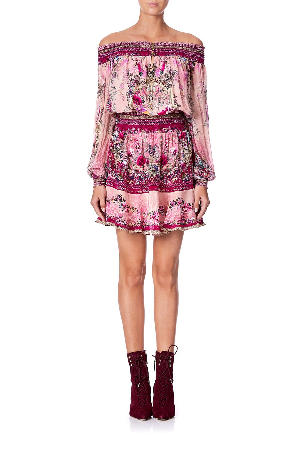 OFF SHOULDER SHORT DRESS LA BELLE