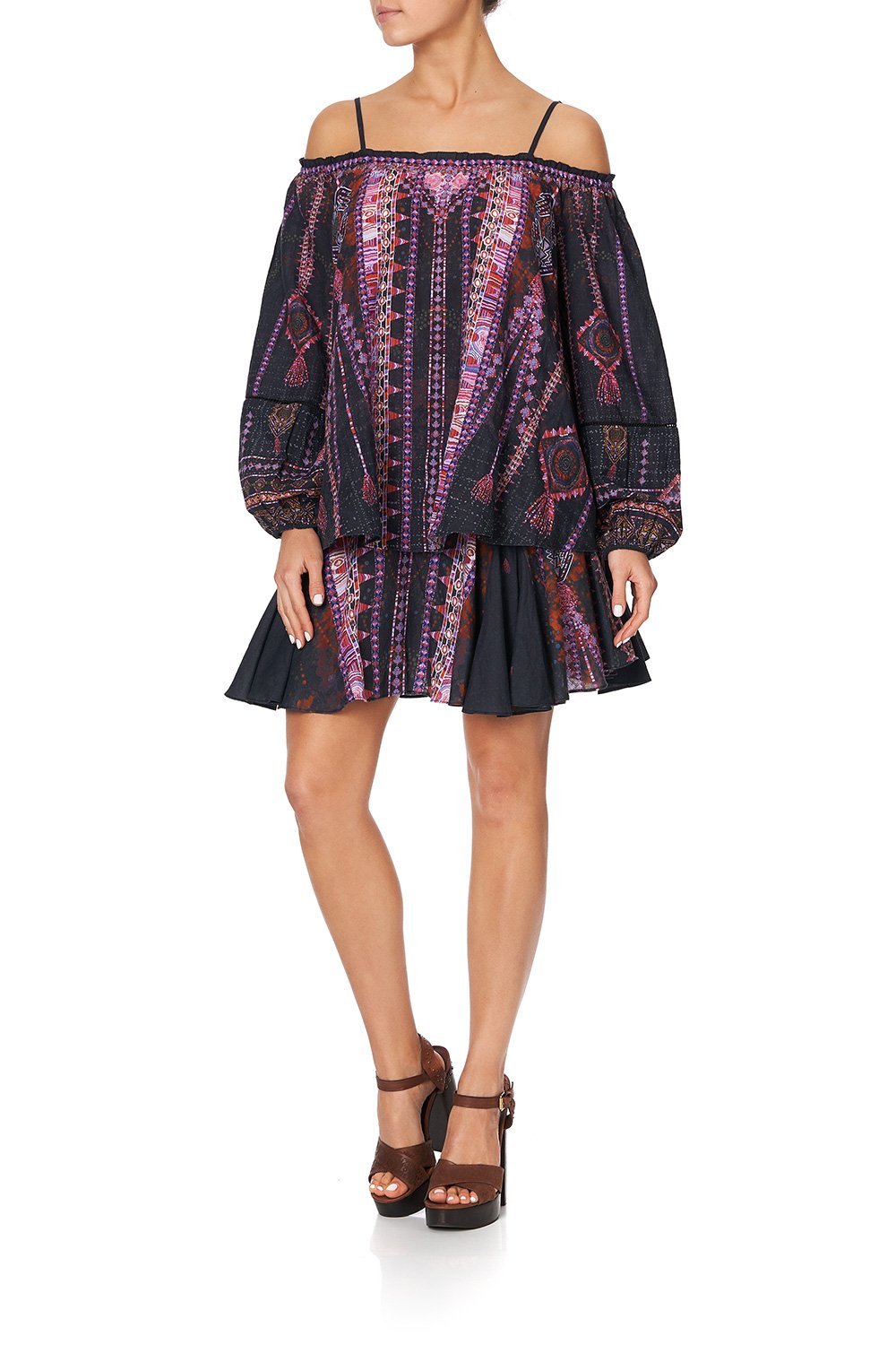 OFF SHOULDER HALTER TOP MINA MINA