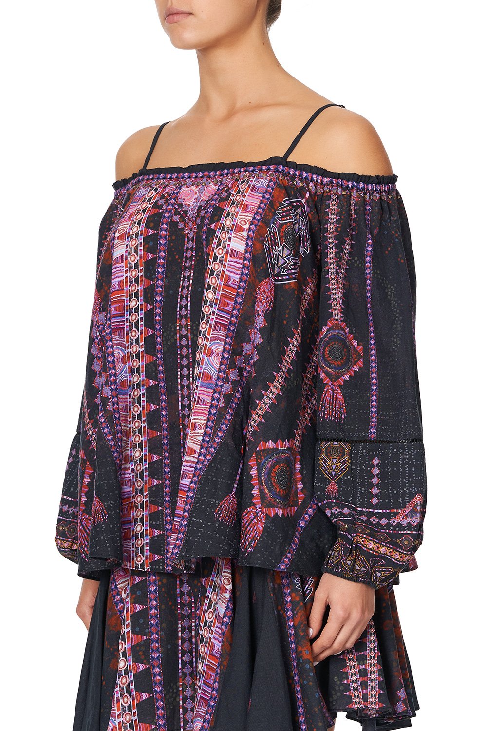 OFF SHOULDER HALTER TOP MINA MINA