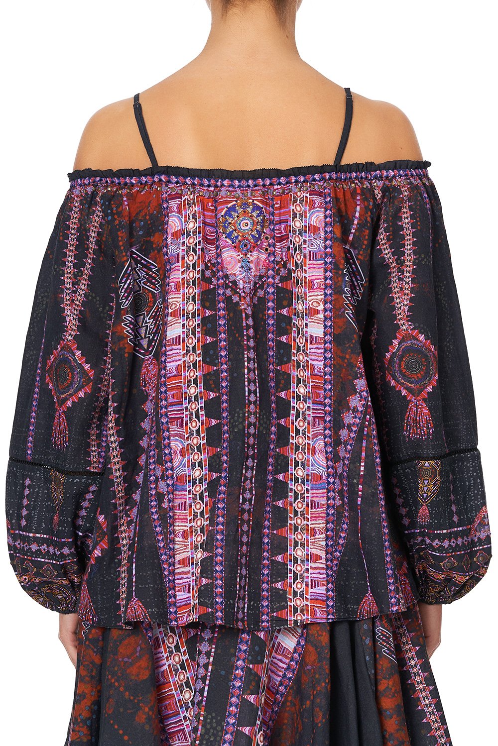 OFF SHOULDER HALTER TOP MINA MINA