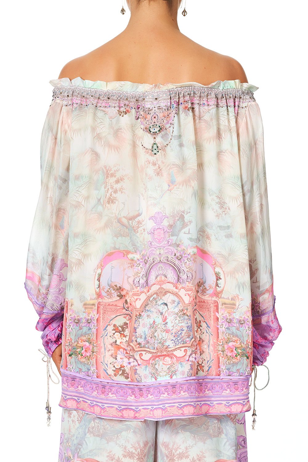 CAMILLA OFF THE SHOULDER BLOUSE ELECTRON LIBRE