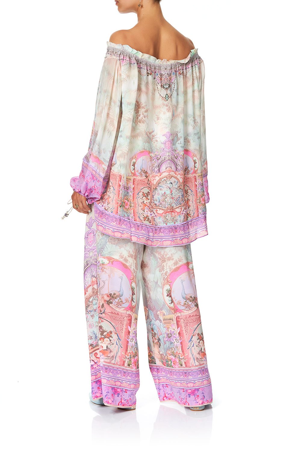 CAMILLA OFF THE SHOULDER BLOUSE ELECTRON LIBRE