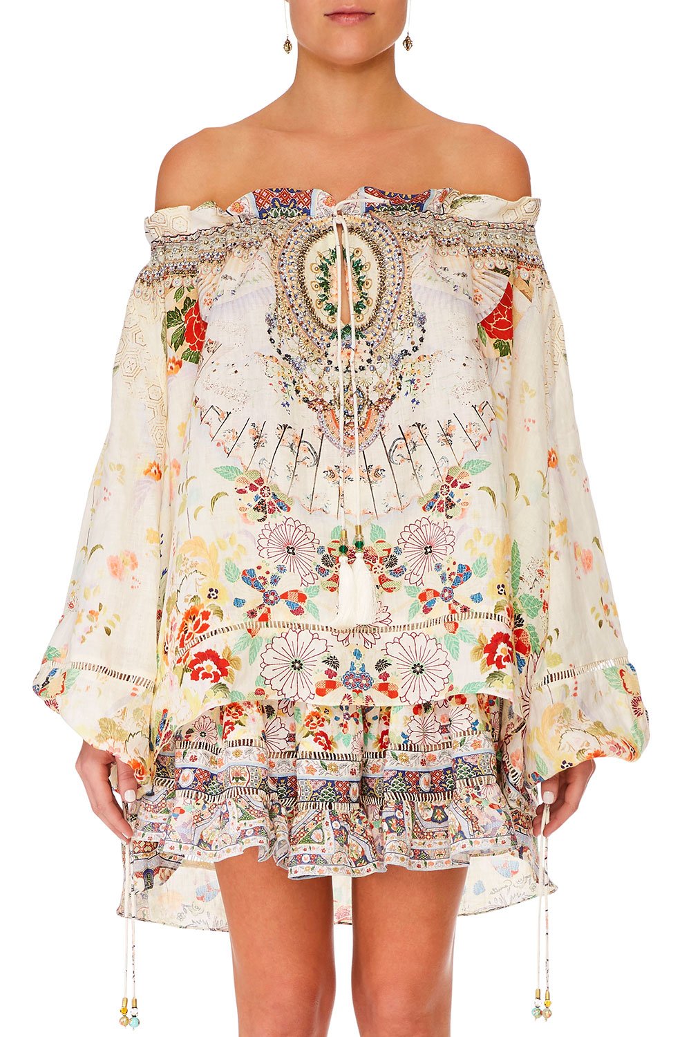 CAMILLA TIME AFTER TIME OFF THE SHOULDER BLOUSE