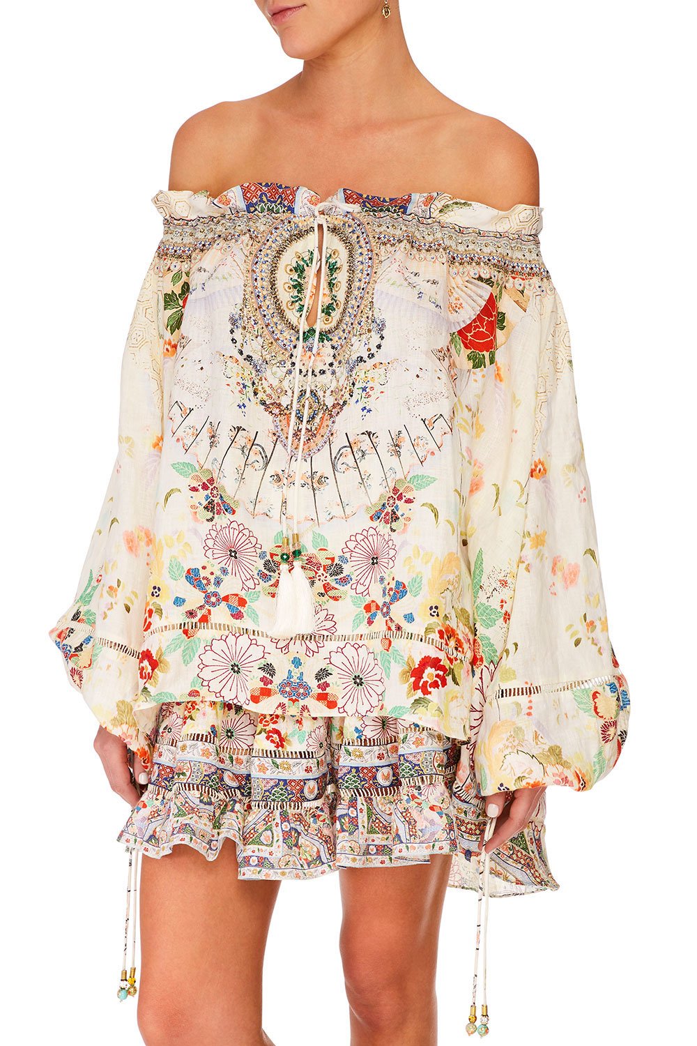 CAMILLA TIME AFTER TIME OFF THE SHOULDER BLOUSE