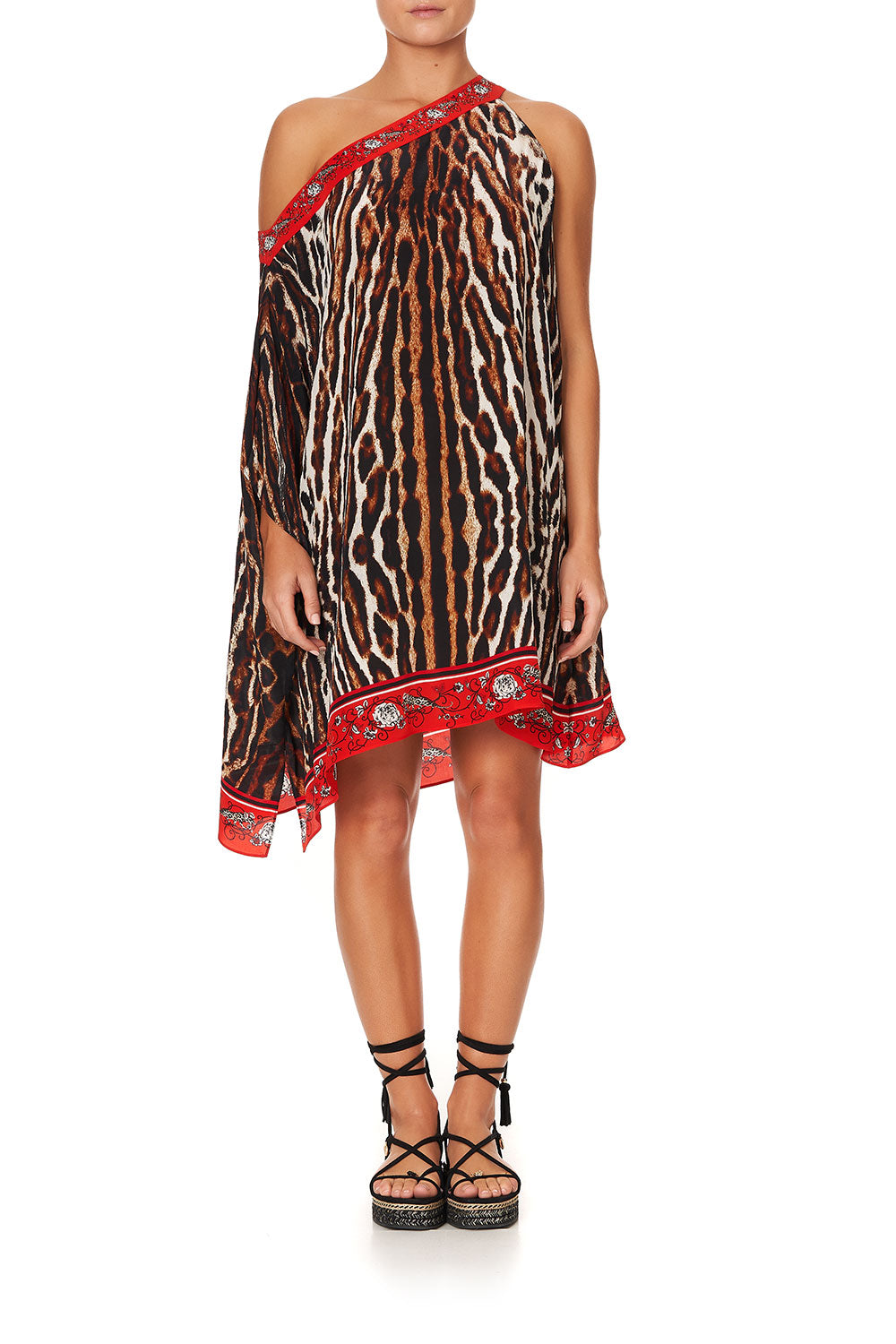 ONE SHOULDER SHORT KAFTAN PIRATE PUNK