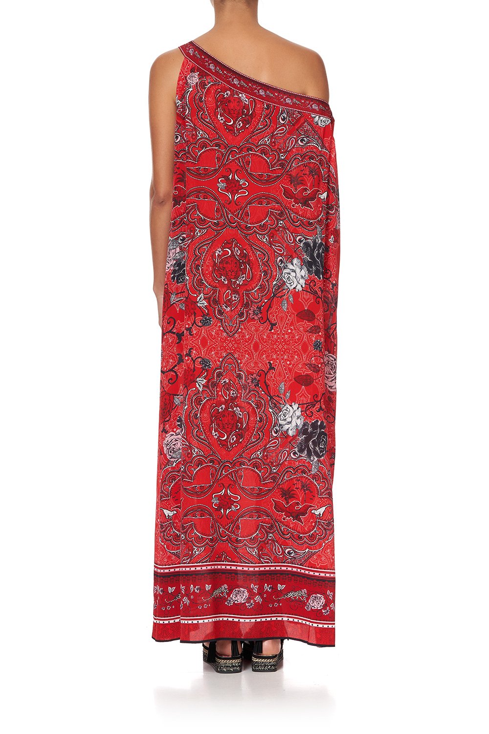 ONE SHOULDER KAFTAN WITH NECKBAND PIRATE PUNK