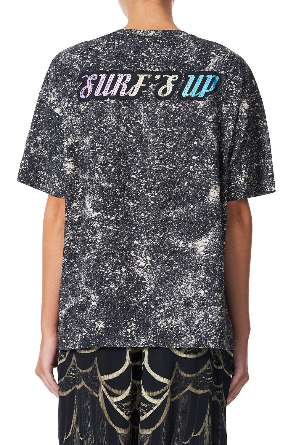 OVERSIZE BAND TEE UNDER A FULL MOON