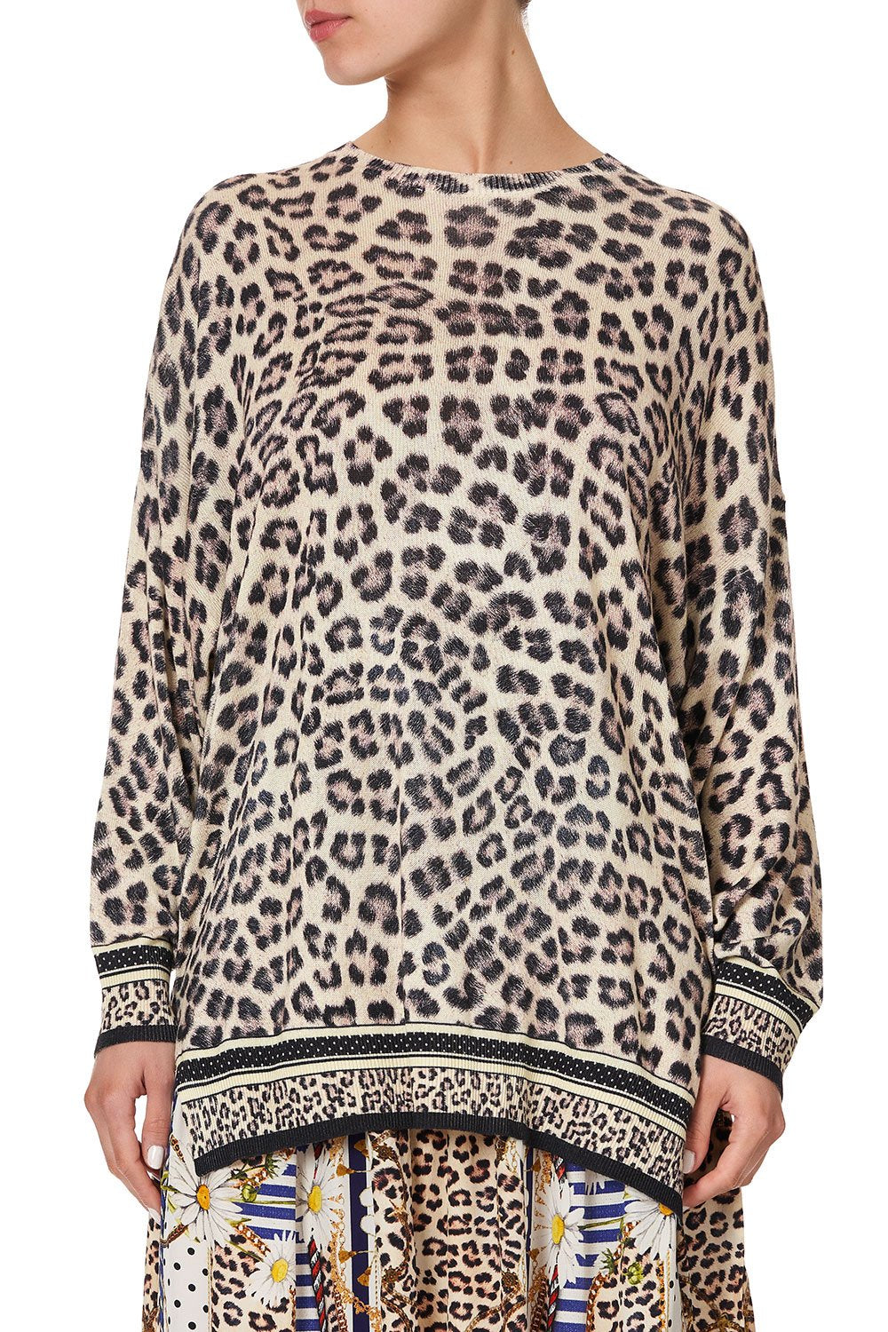 OVERSIZED DROP SHOULDER SIDE SPLIT JUMPER SEX KITTEN