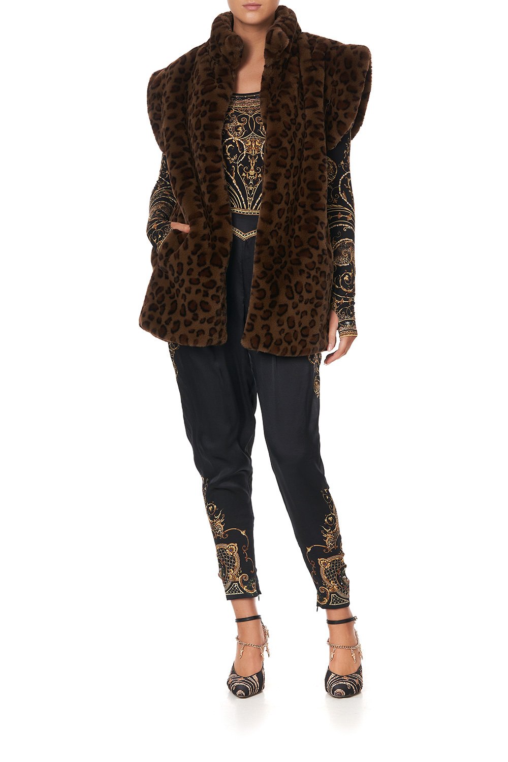 OVERSIZED FAUX FUR GILET - FLOW STUDIO 54