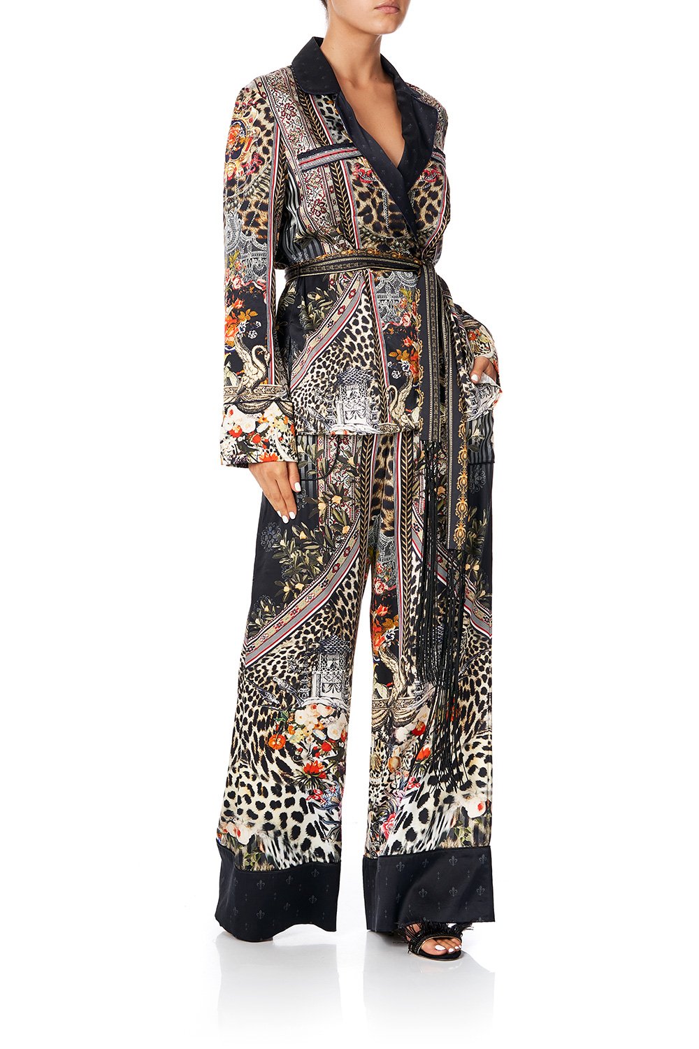 CAMILLA PAJAMA SUIT JACKET MARAIS AT MIDNIGHT