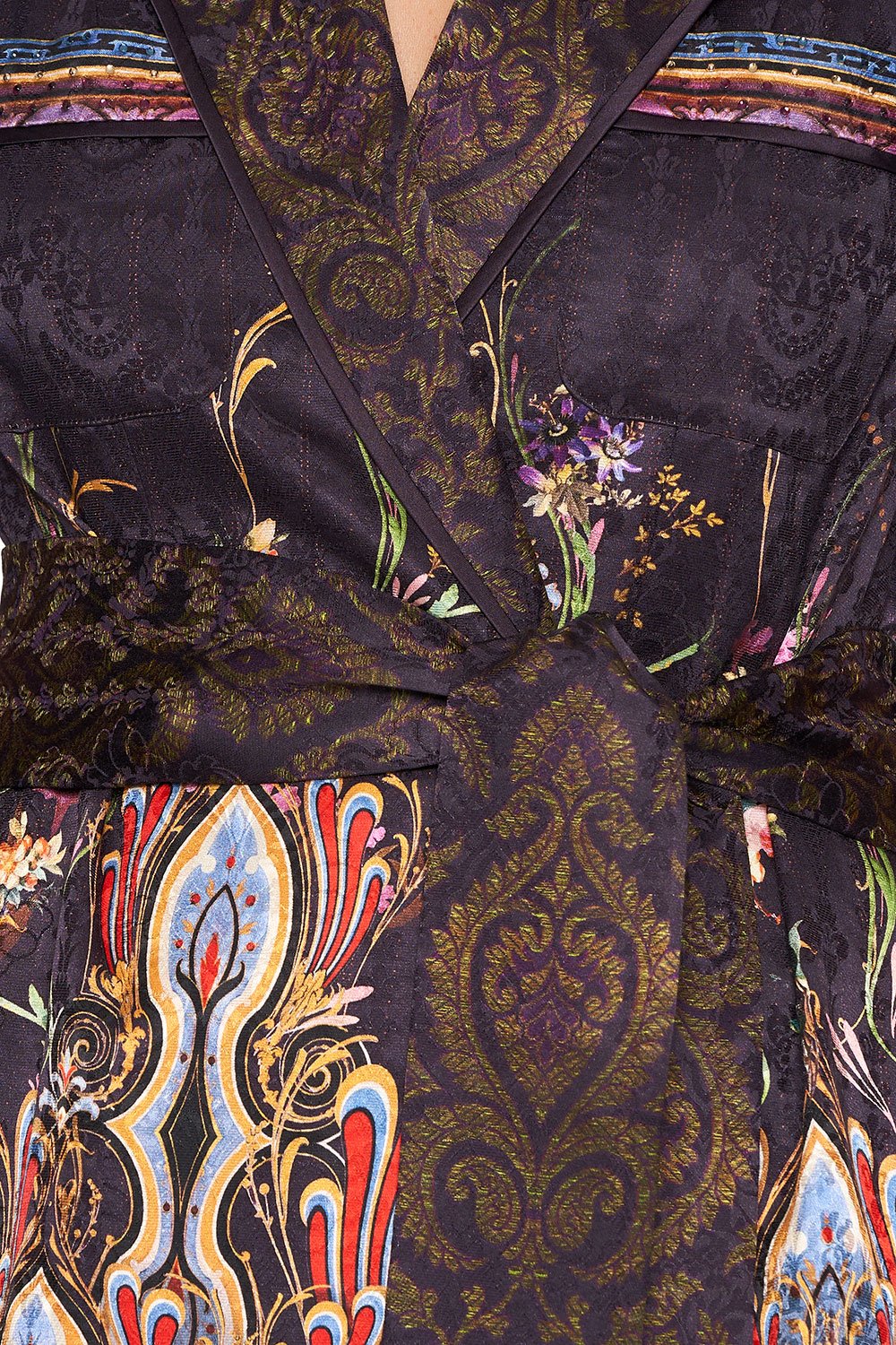 CAMILLA PAJAMA SUIT JACKET WILD FLOWER