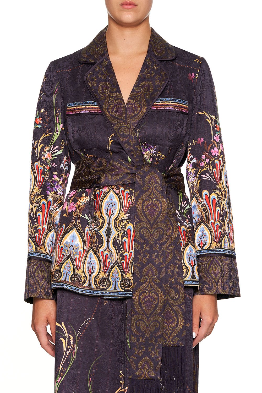 CAMILLA PAJAMA SUIT JACKET WILD FLOWER
