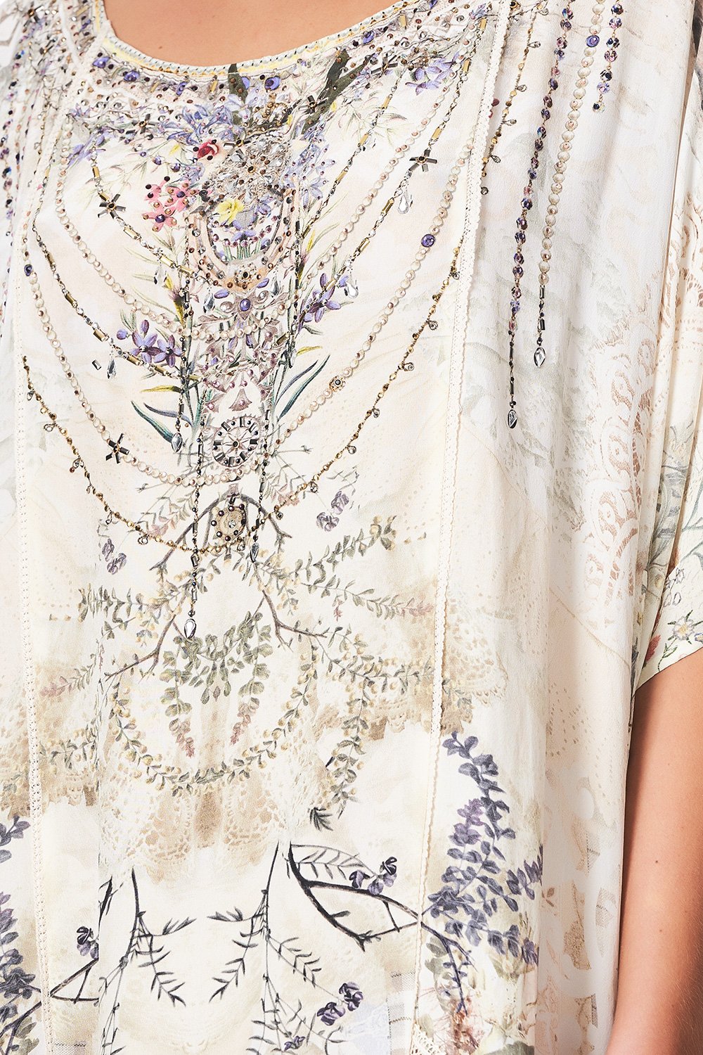 PANELLED ROUND NECK KAFTAN MEMORIES OF MOREE