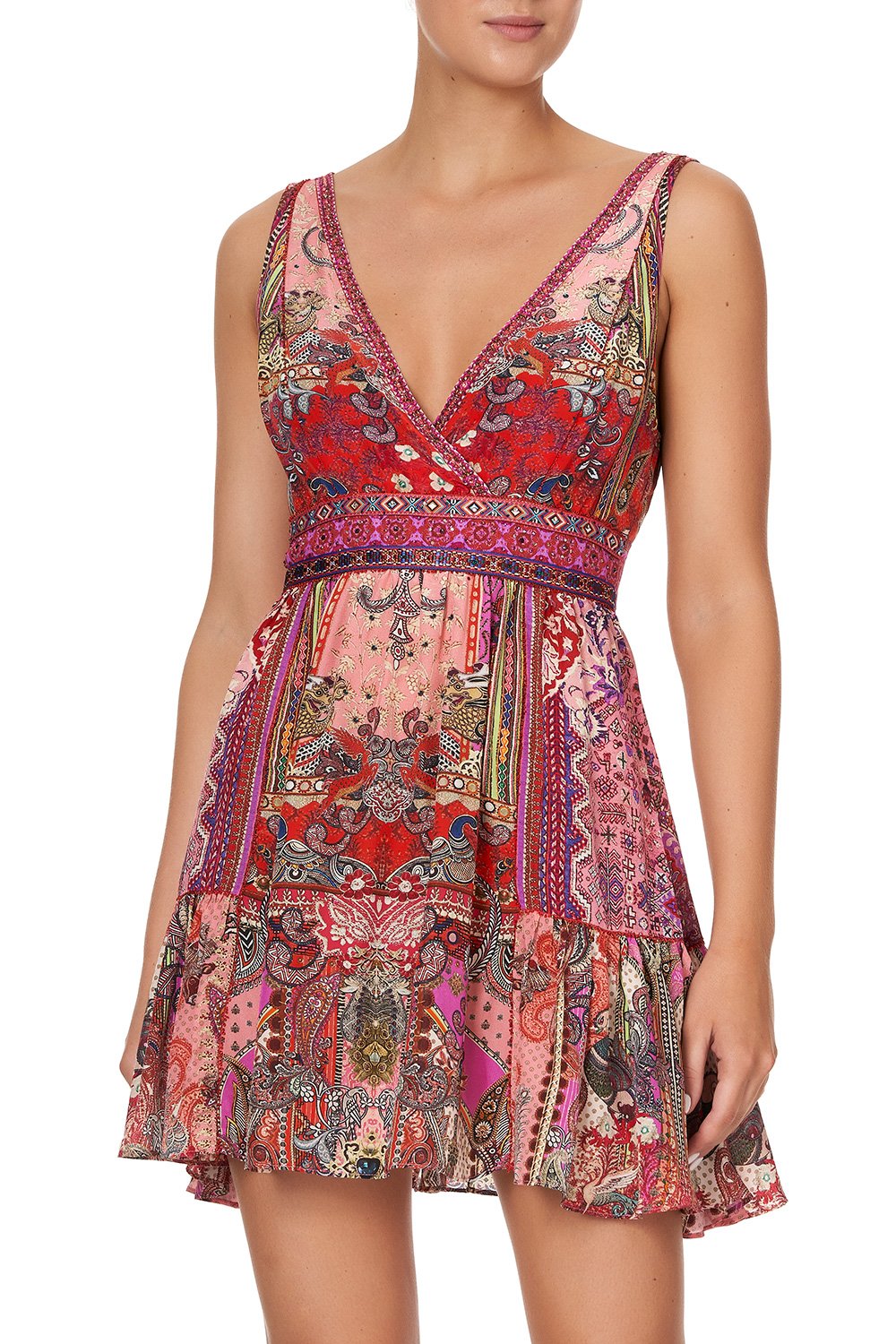 PANELLED SHORT DRESS LOTUS LOVERS