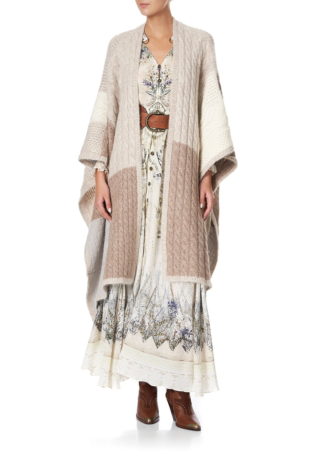 PATCHWORK KNIT THROW OVER COUNTRY DIARIES