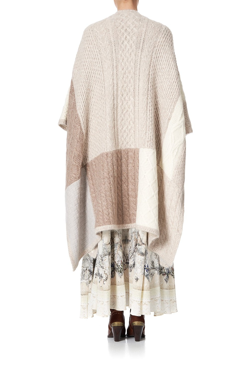 PATCHWORK KNIT THROW OVER COUNTRY DIARIES