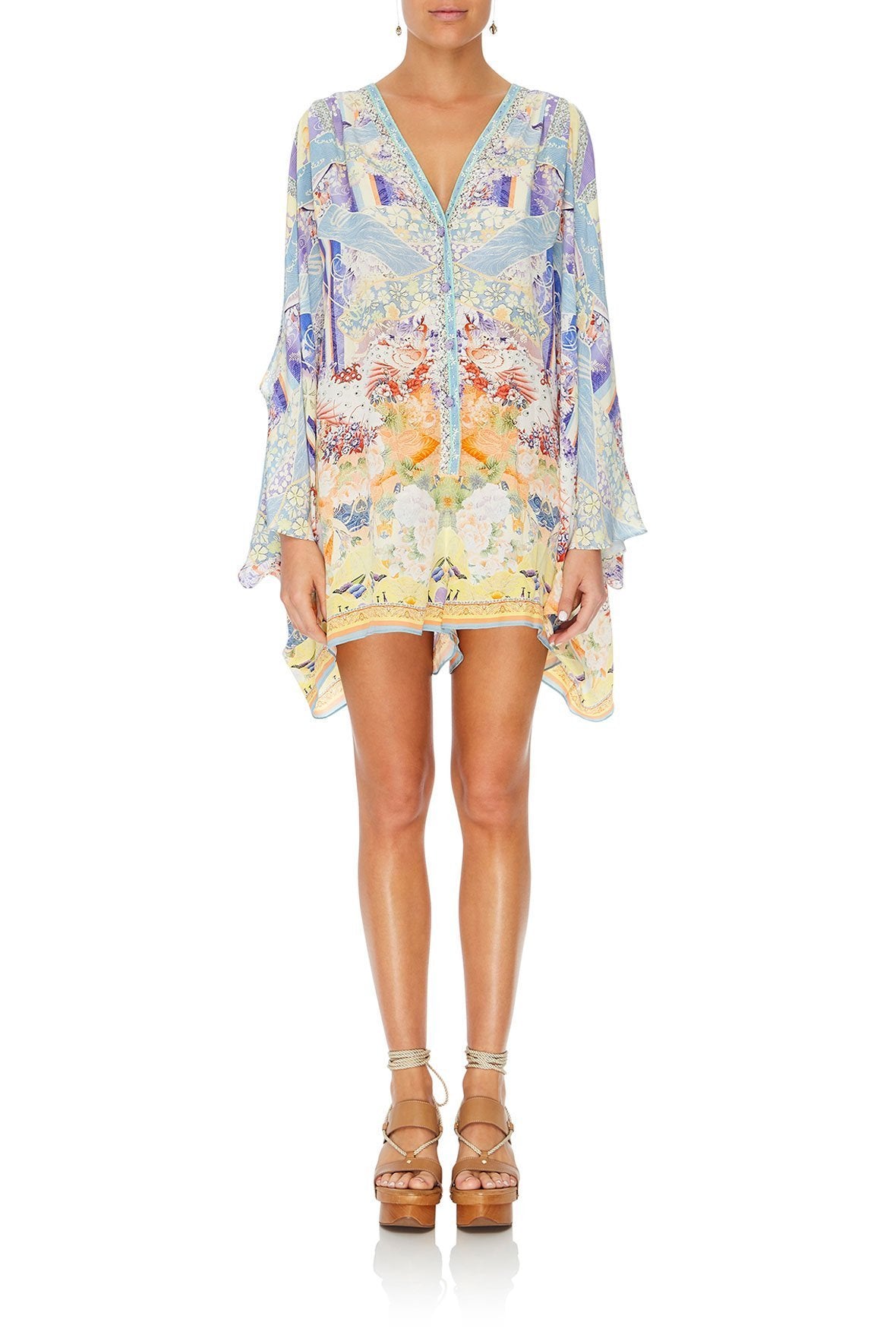 PLAYSUIT WITH SLEEVE SPLIT GIRL IN THE KIMONO