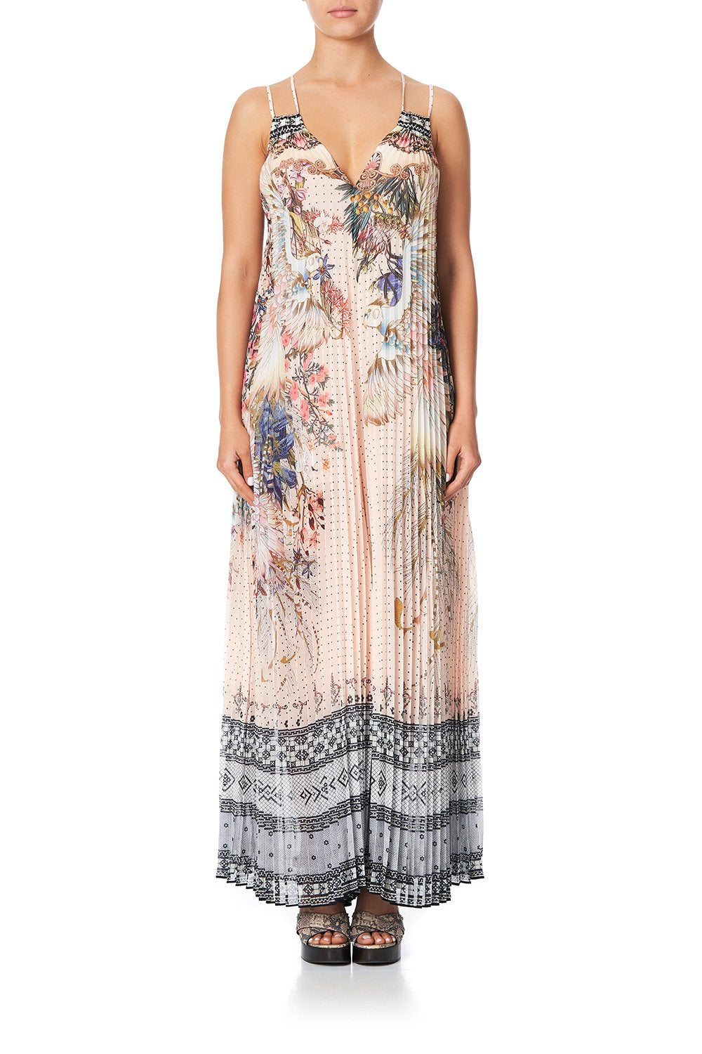 PLEATED JUMPSUIT WITH YOKE KINDRED SKIES