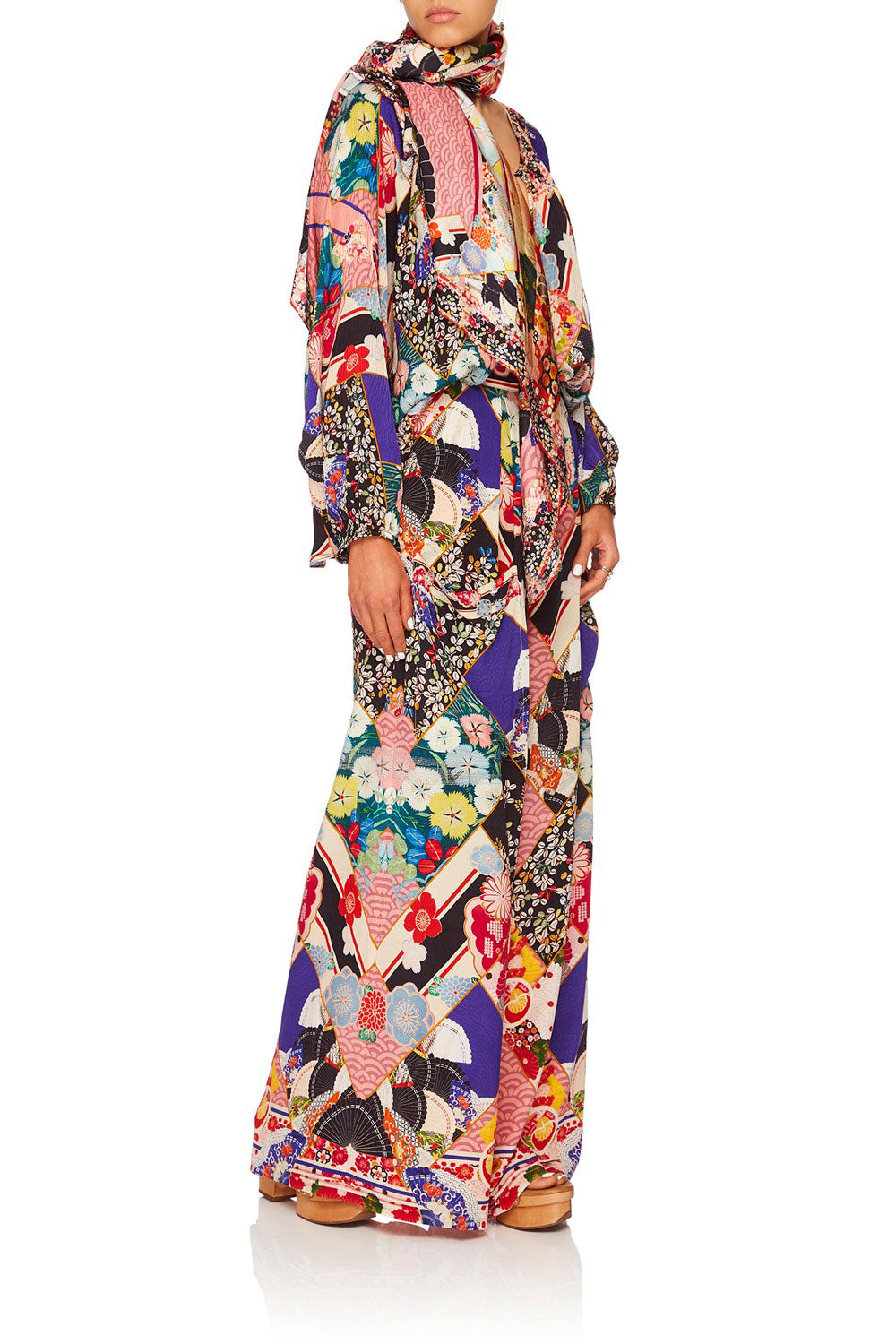 CAMILLA POSTCARDS FROM MARS LARGE SQUARE SCARF