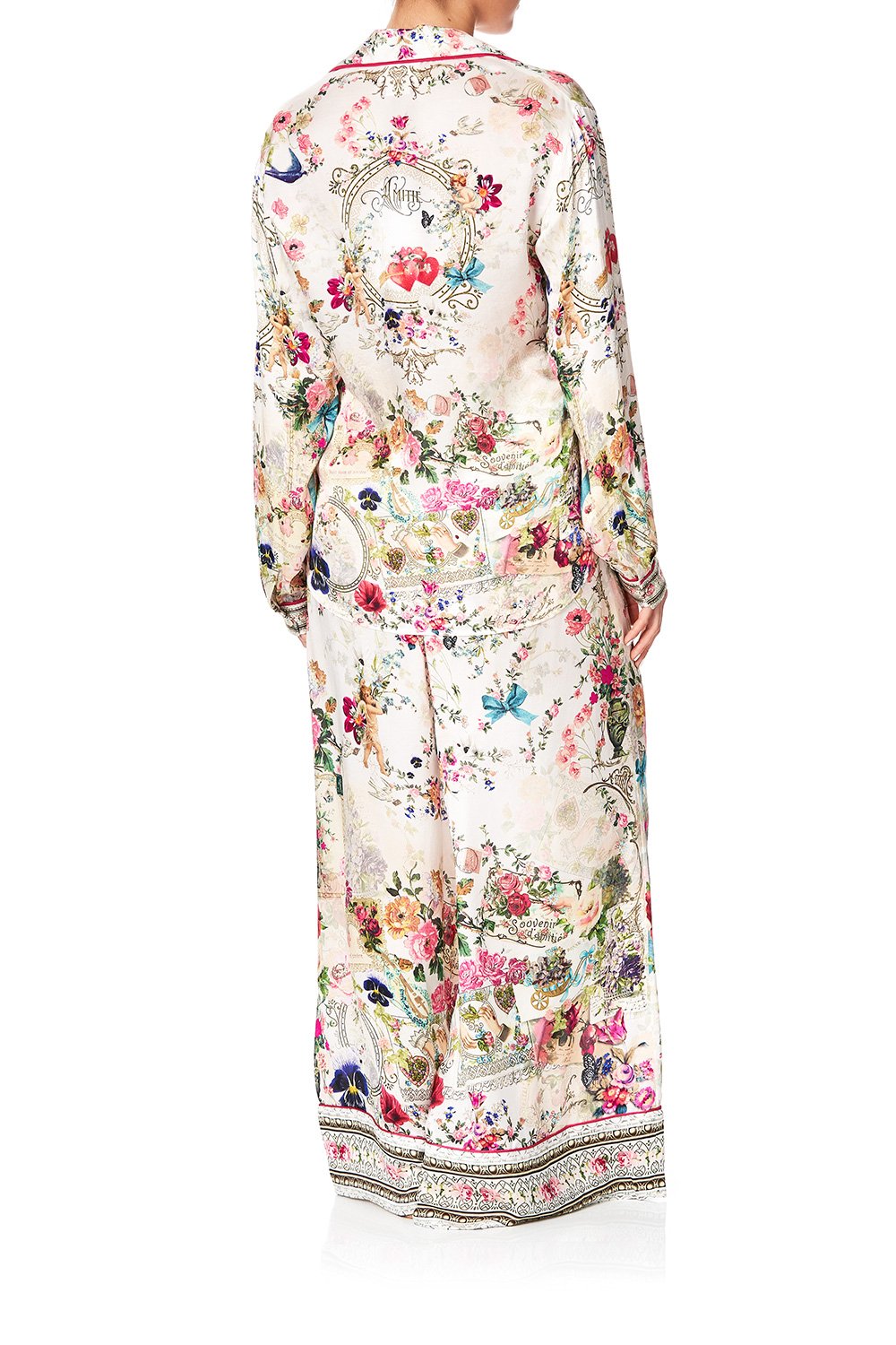 SLEEPWEAR WIDE LEG PJ PANTS JARDIN POSTCARDS