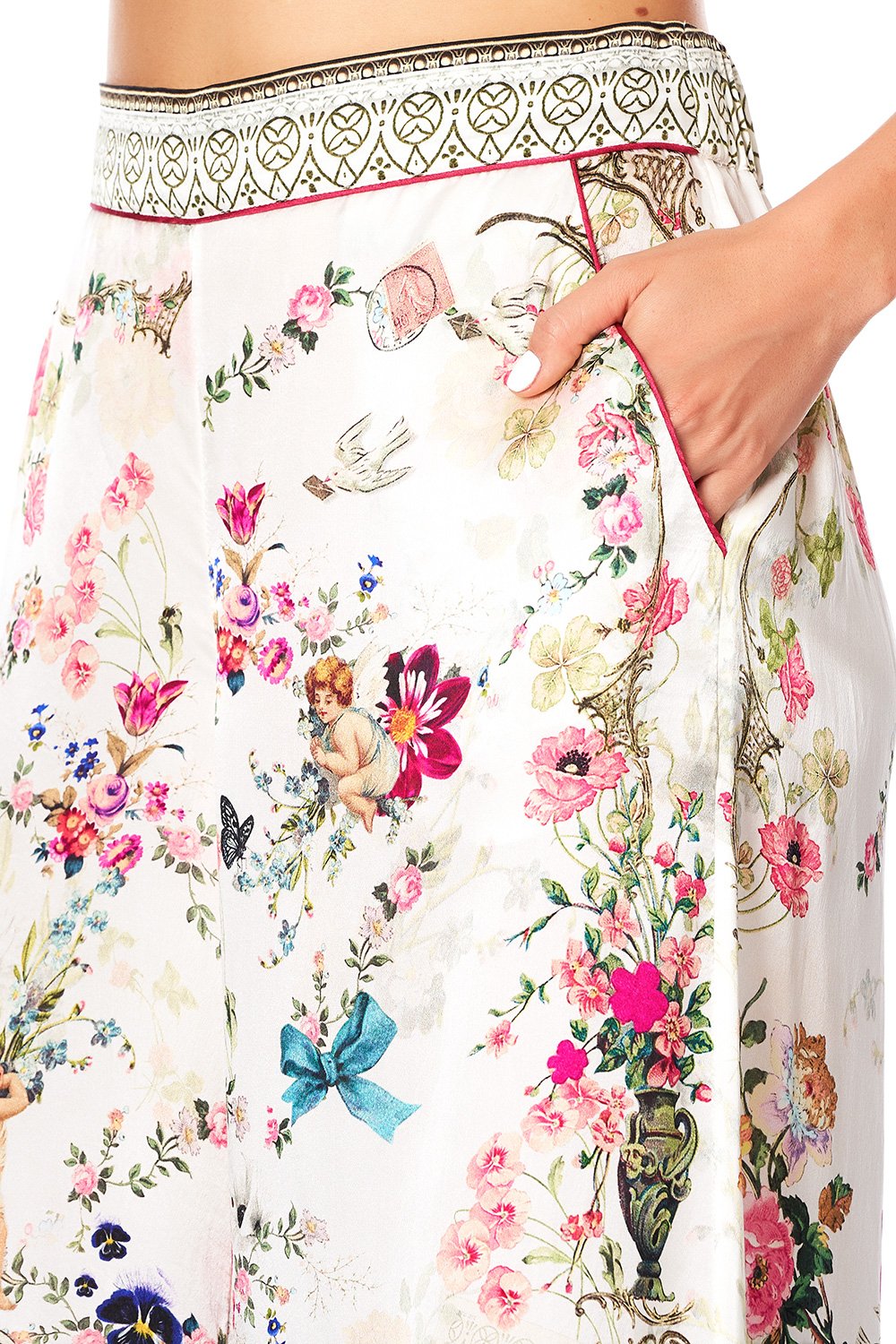 SLEEPWEAR WIDE LEG PJ PANTS JARDIN POSTCARDS