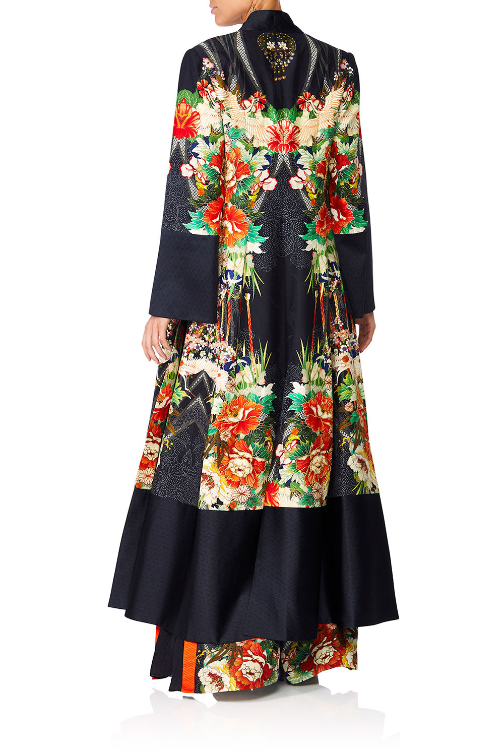 CAMILLA QUEEN OF KINGS KIMONO COAT WSPLITS