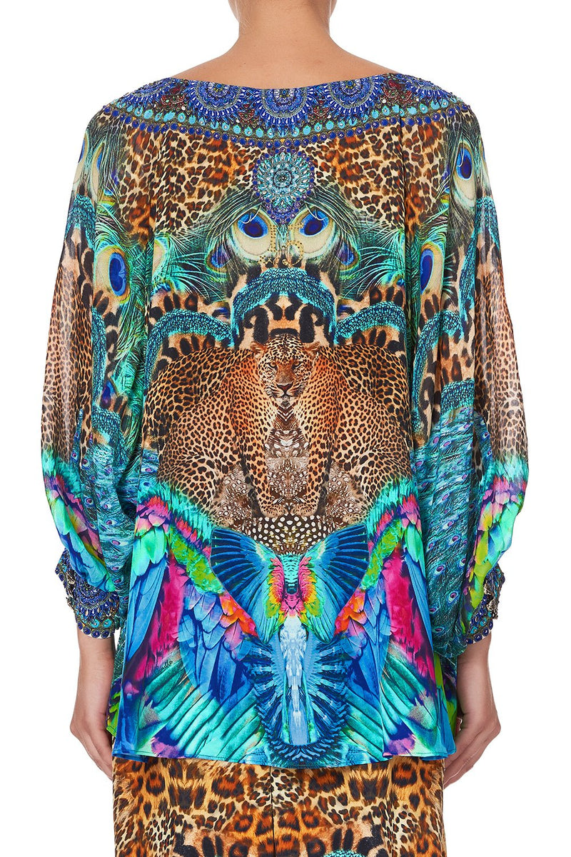 RAGLAN SLEEVE BLOUSE WITH CUFF BASILICA BEAUTY