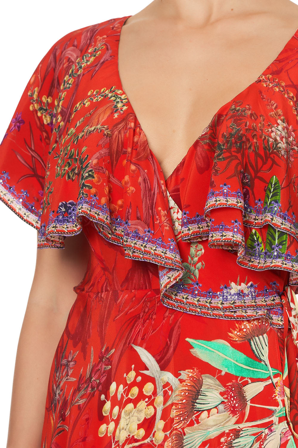 FRILL SLEEVE LONG DRESS FARAWAY TREE