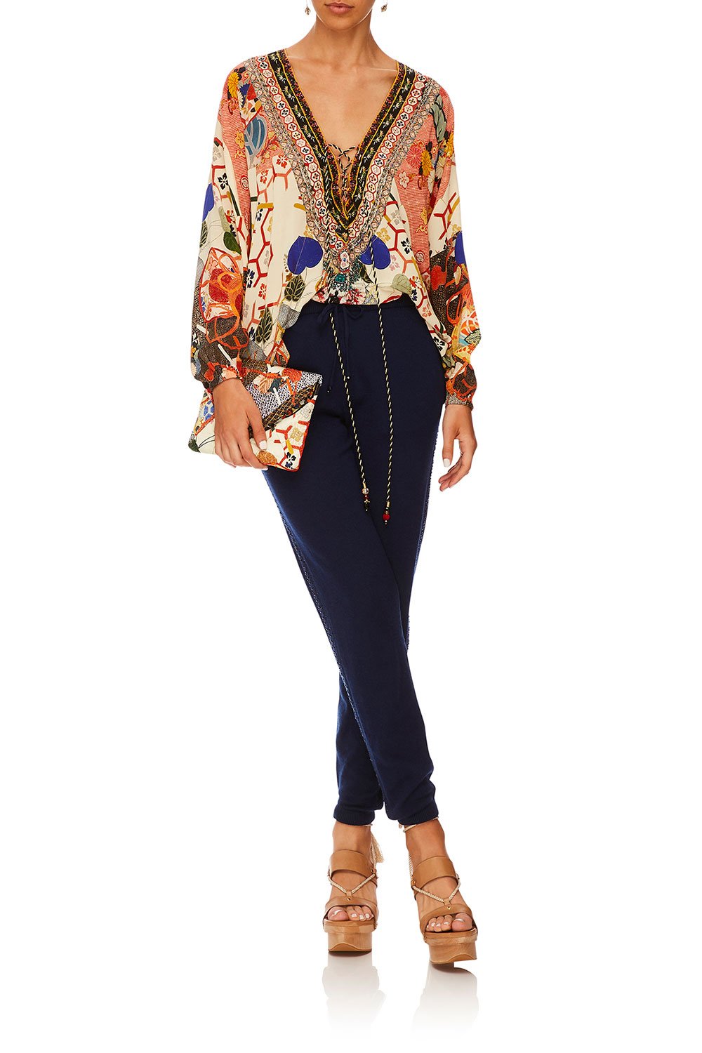 CAMILLA RELAXED KNIT PANTS THE FAN SEA