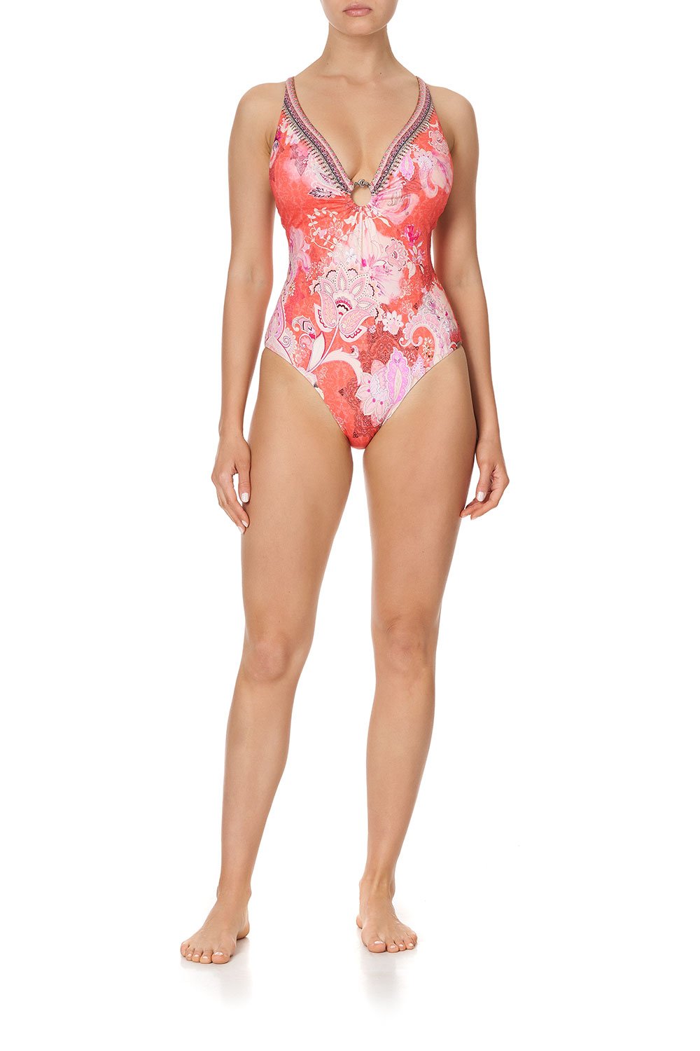 RING DETAIL PLUNGE ONE PIECE PALACE MUSE