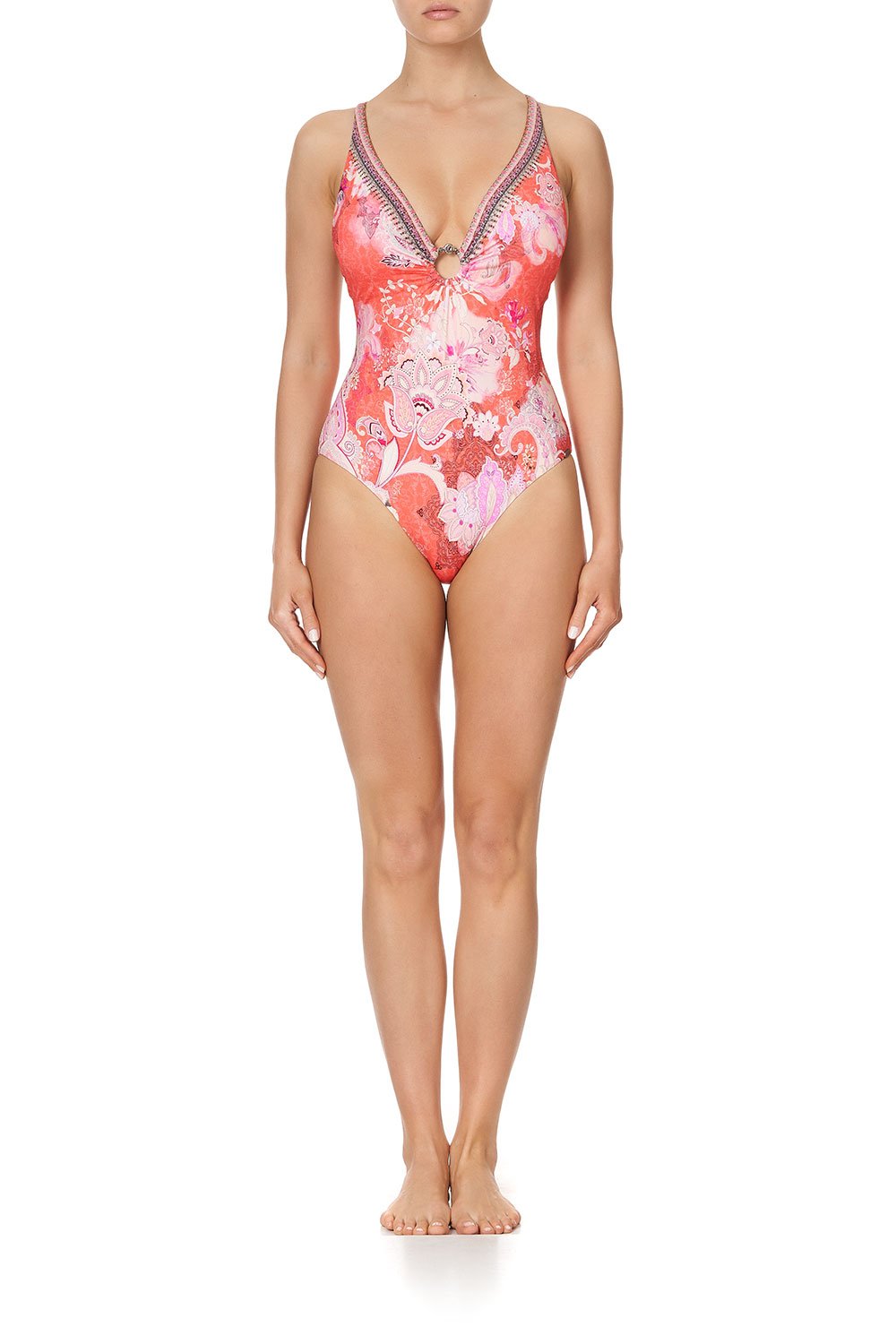 RING DETAIL PLUNGE ONE PIECE PALACE MUSE