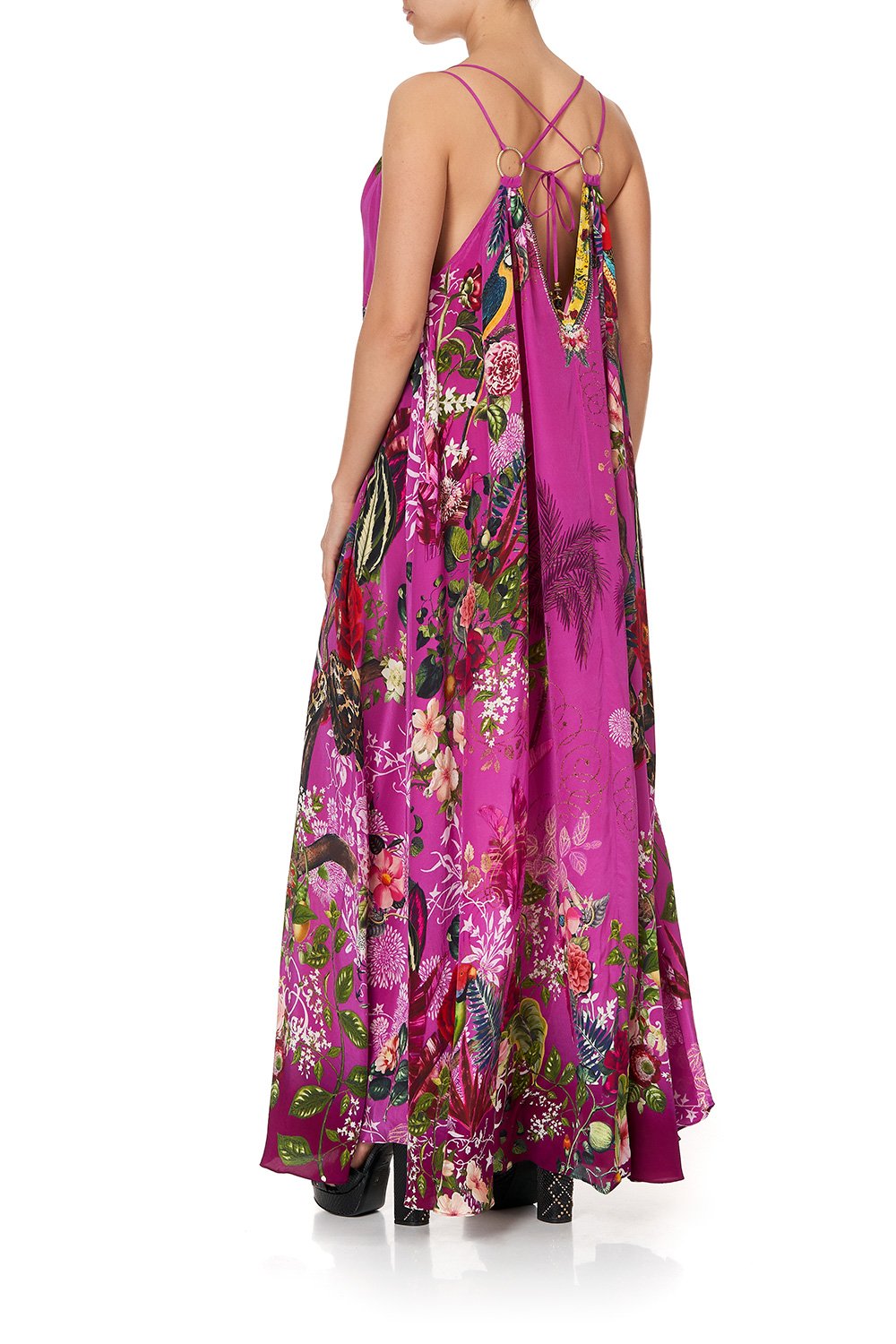 RING DETAIL STRAP DRESS JUNGLE LANGUAGE