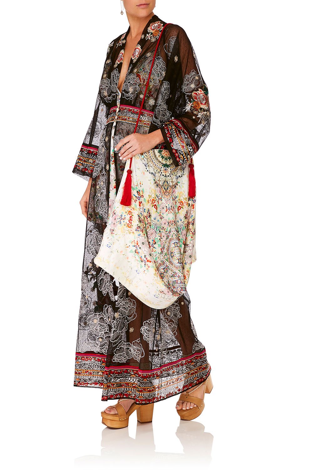 CAMILLA TIME AFTER TIME ROBE WITH ELASTIC BACK WAIST