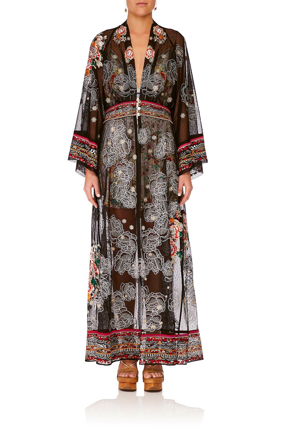 CAMILLA TIME AFTER TIME ROBE WITH ELASTIC BACK WAIST