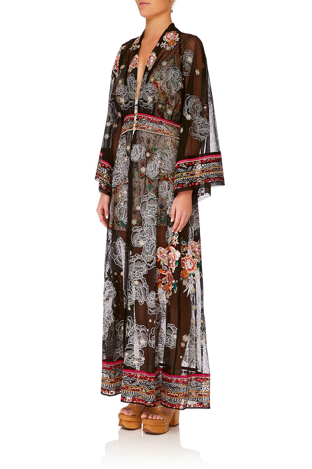 CAMILLA TIME AFTER TIME ROBE WITH ELASTIC BACK WAIST