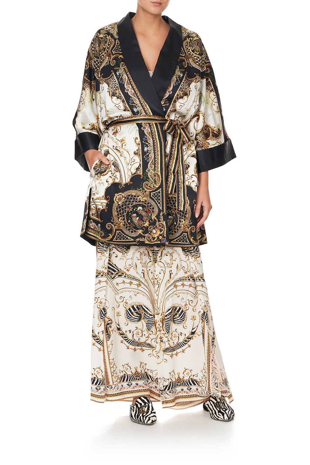 ROBE WITH NARROW COLLAR STUDIO 54