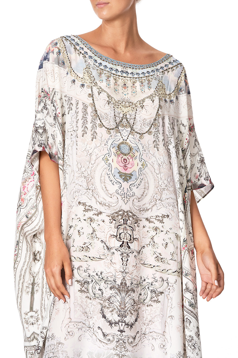 ROUND NECK KAFTAN CRYSTAL CASTLE