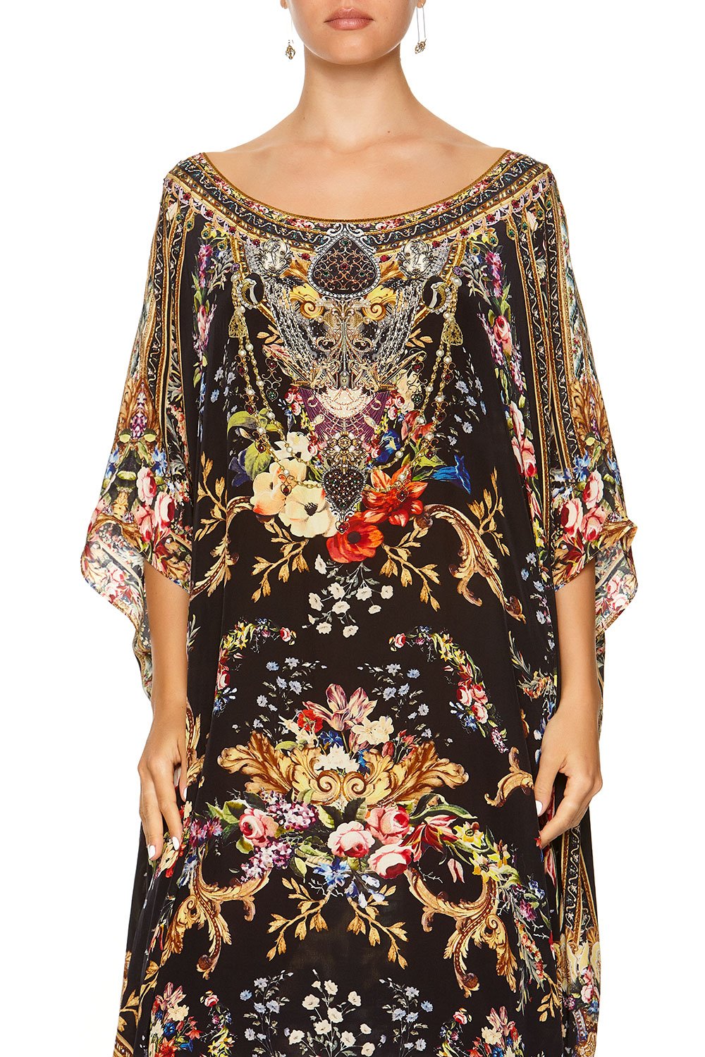 ROUND NECK KAFTAN FRIEND IN FLORA
