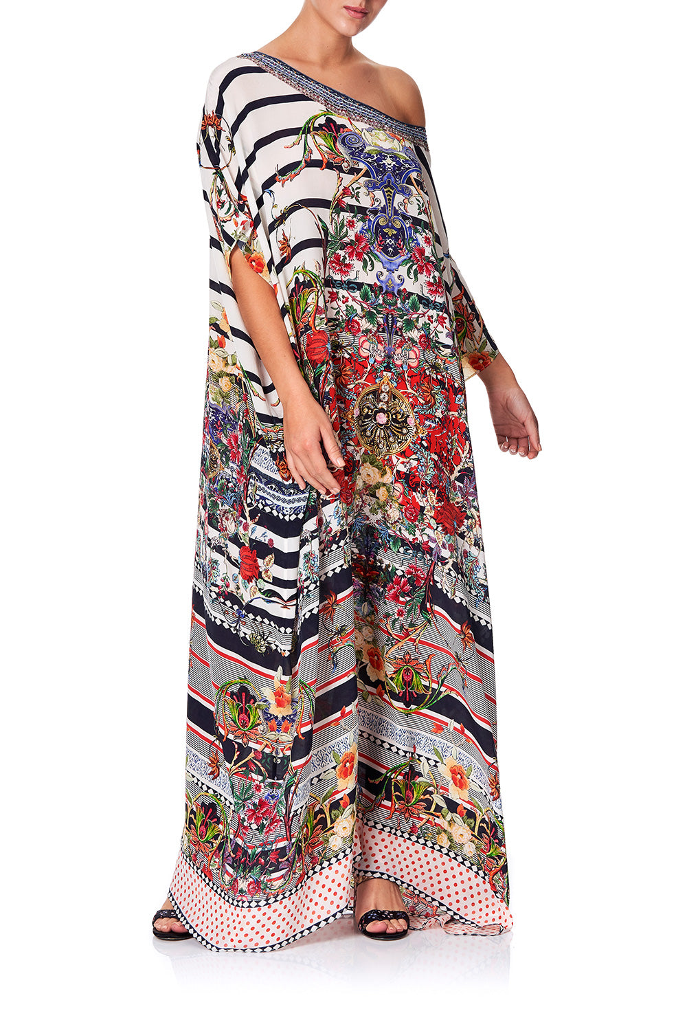 ROUND NECK KAFTAN JOIE DE VIVRE