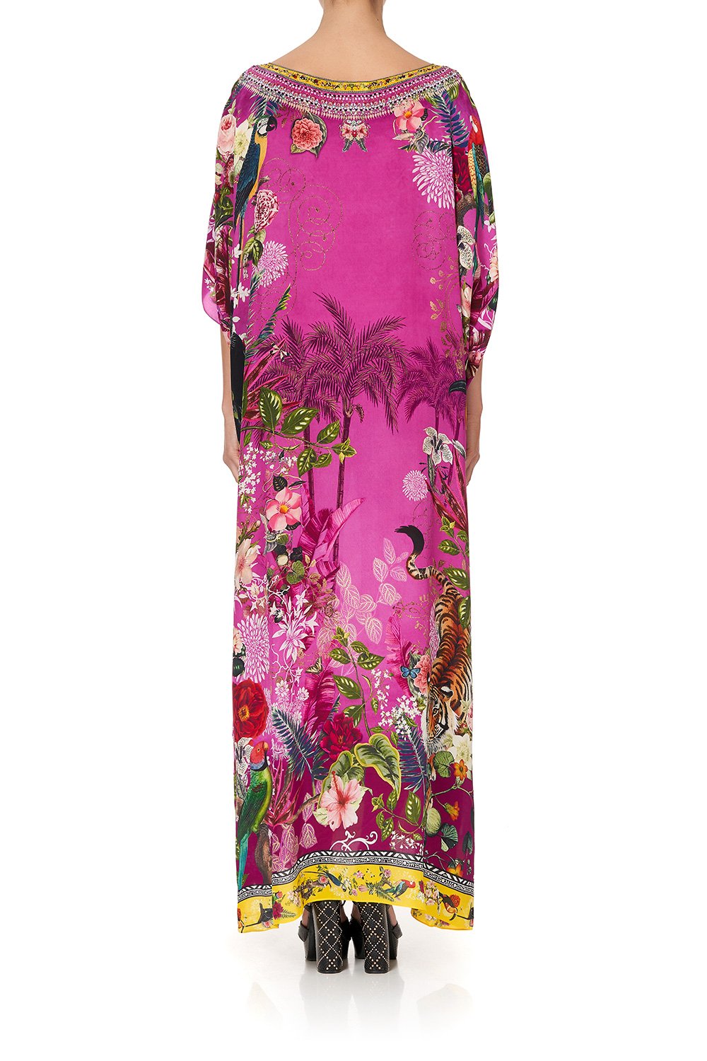 ROUND NECK KAFTAN JUNGLE LANGUAGE